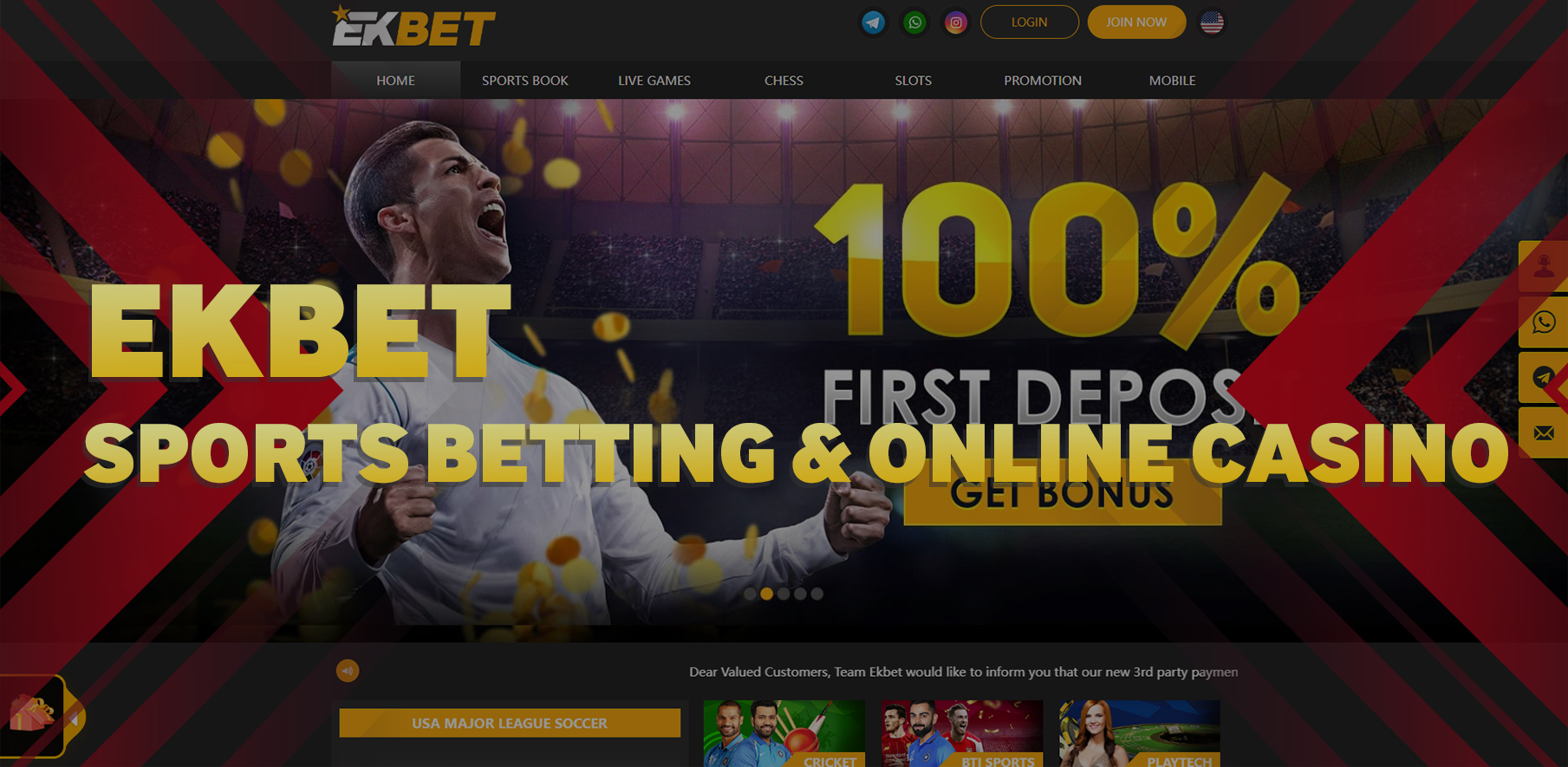 Ekbet Online in India - Sports Betting and Casino Website